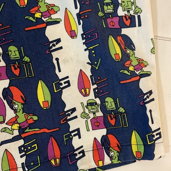 Vintage Wilbur kookmeyer cartoon surf capri overalls 90s Small - Picture 8 of 9